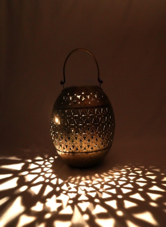RusticDior T-Light Antique Gold Finish Candle Holder for Diwali Birthday Decoration Tealight Candle Stand for Home Room Bedroom and mandir Décor - Image 2